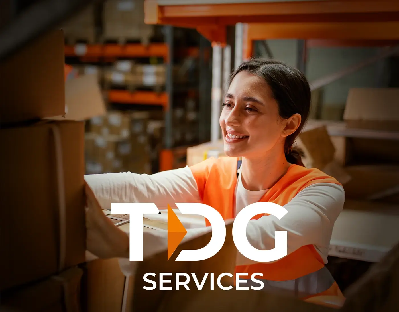 Landing page de TDG Services, soluciones logísticas