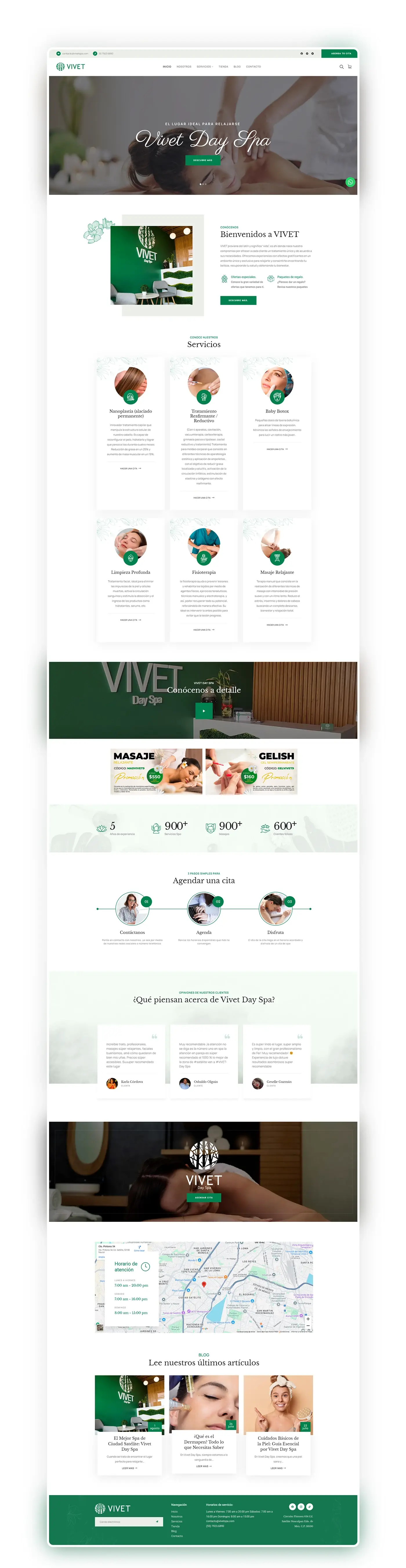 Sitio web de VIVET Day Spa en Ciudad Satélite — vista 2